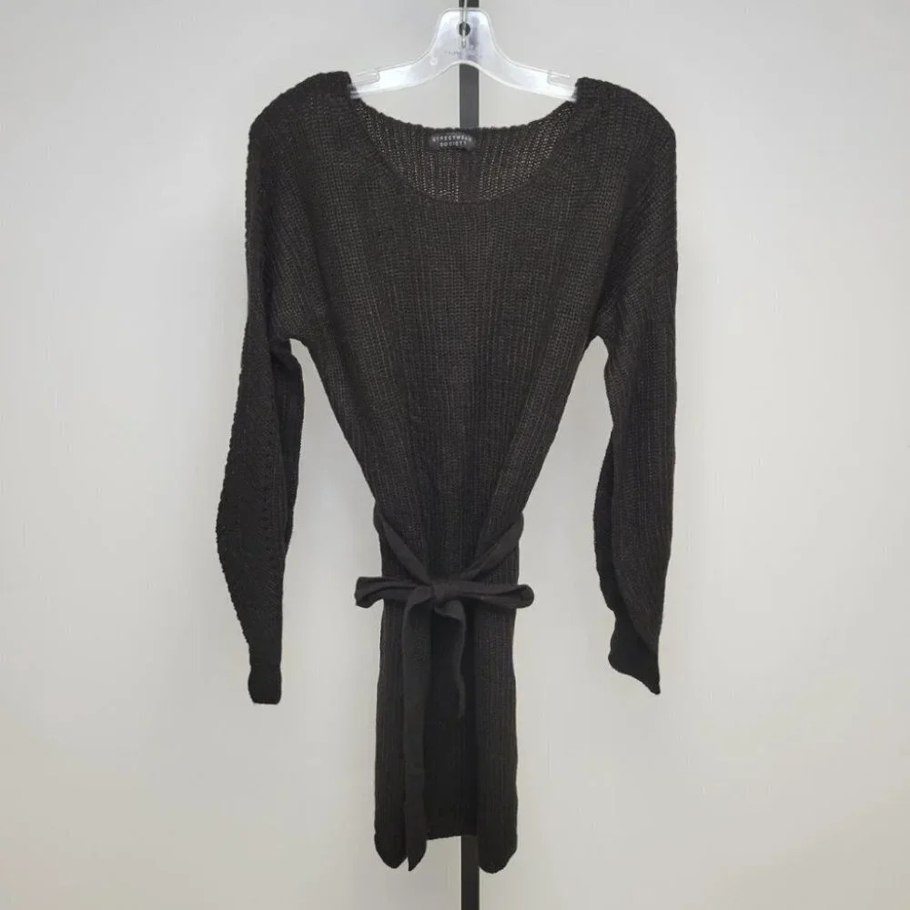 SWS Tie Waist Sweater Dress